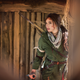 Meagan as Lara Croft (taken inside an old Viking village)